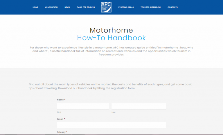APC WORLD – HANDBOOK OF MOTORHOME USE