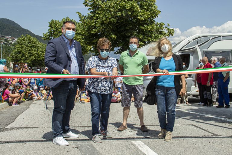 INAUGURATA A CALALZO DI CADORE LA NUOVA AREA DI SOSTA CAMPER CON IL CONTRIBUTO DI APC