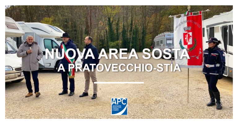 Nuova area di sosta camper a Pratovecchio-Stia